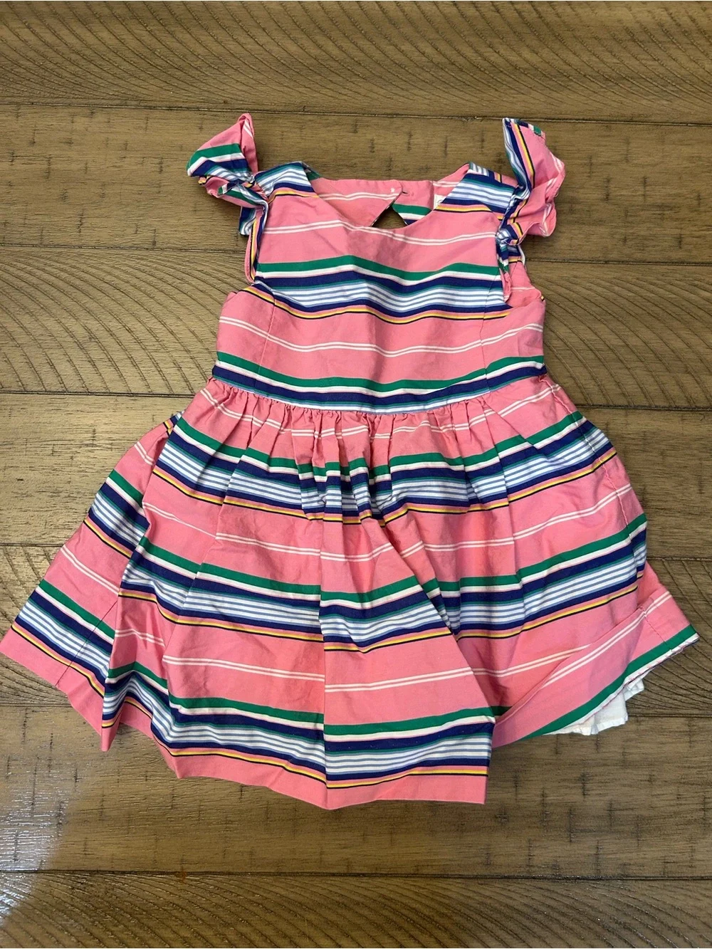 6-9M Ralph Lauren Pink Striped Dress